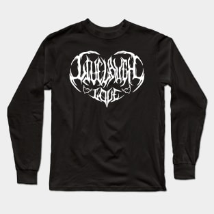 White Live Laugh Love Death Metal Logo Long Sleeve T-Shirt